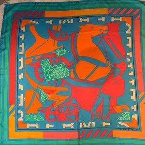 Hermes “Puzzle” 34x34 Silk Scarf